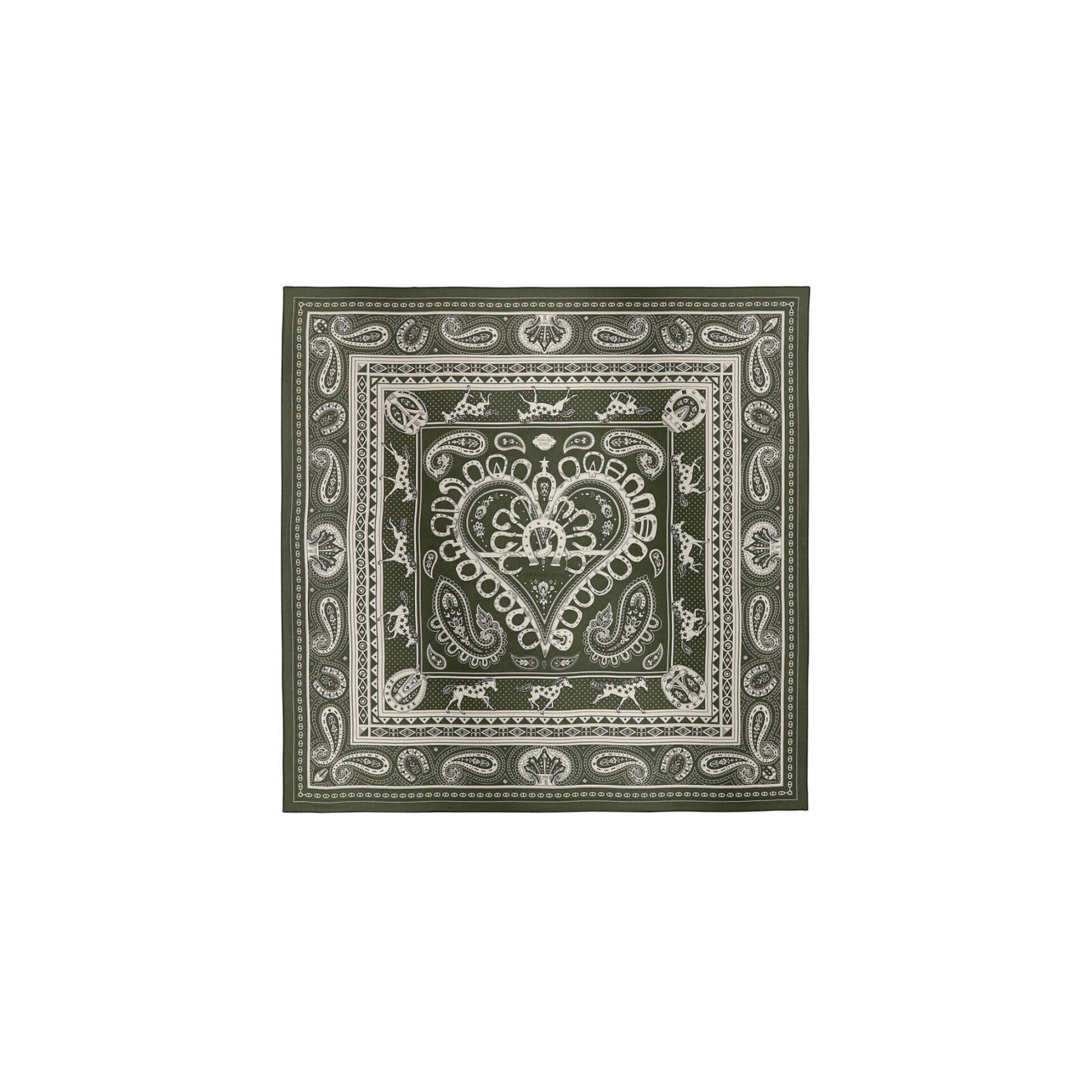 HERMES CHEVAL DE COEUR BANDANA SHAWL 140 H244259S 02